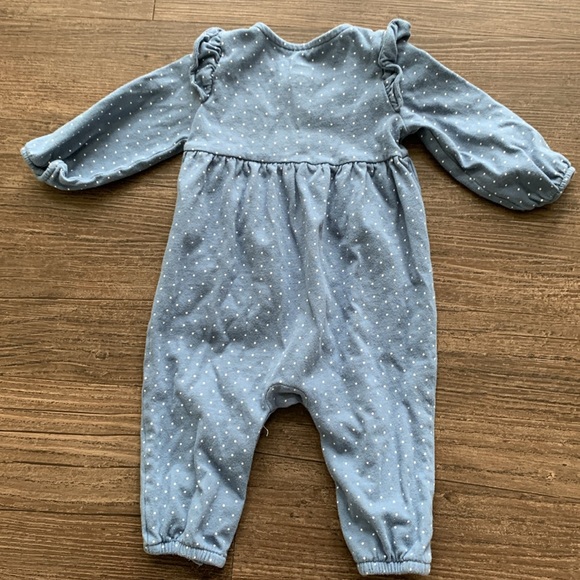 Baby Girl Gap Onesie Size 3-6 Month Blue - Picture 3 of 3